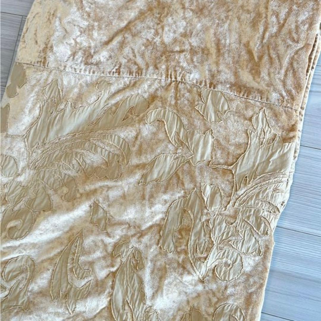 【新品】ZARA  ザラホーム ベッドカバー ゴールド