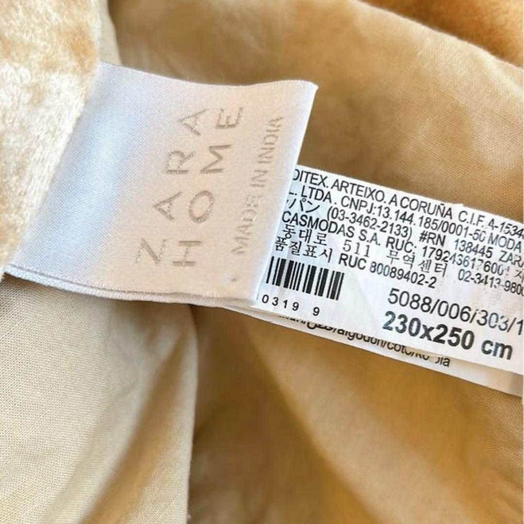 【新品】ZARA  ザラホーム ベッドカバー ゴールド