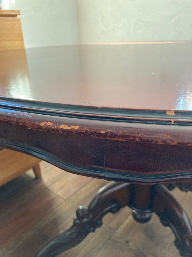 アンティーク　ラウンド　ダイニング　テーブル　イギリス　マホガニー