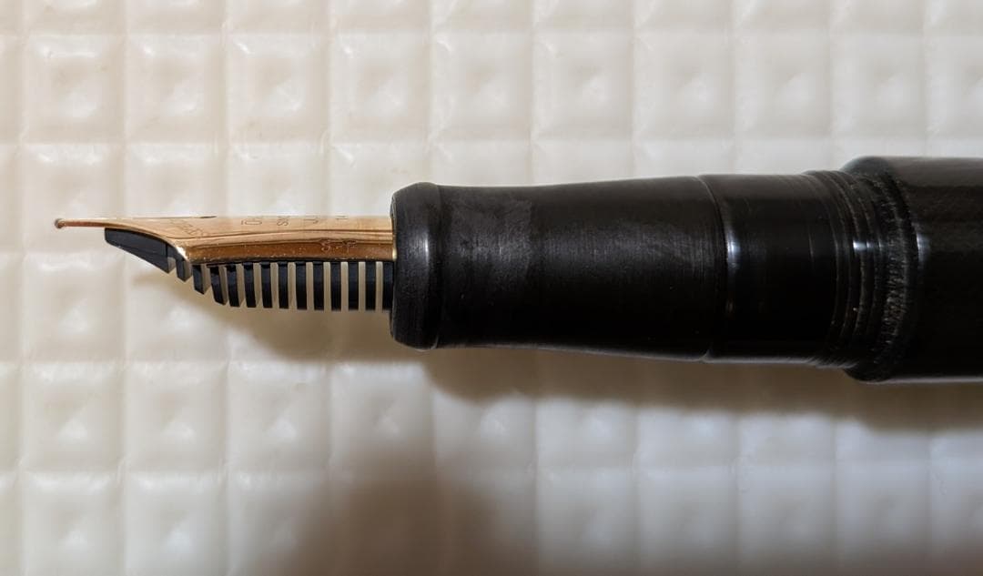 仙台大橋堂 手作り万年筆 エボナイト製(F)