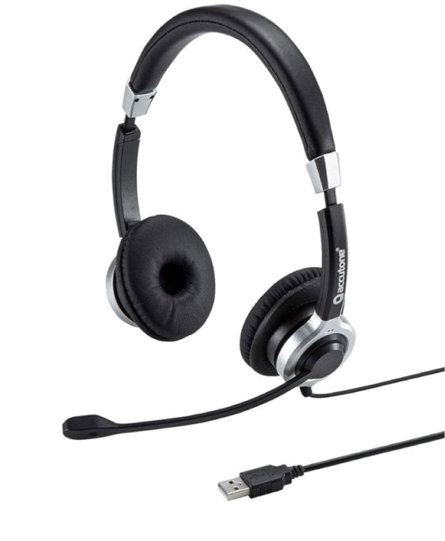 サンワサプライ ノイズキャンセリングマイク付きUSBヘッドセット(両耳タイプ)