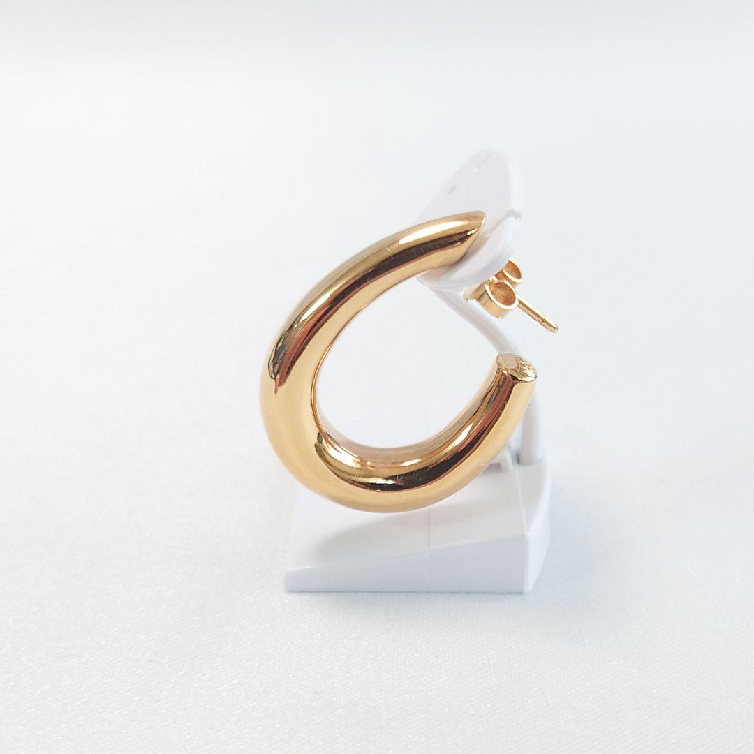 【希少】ティファニー K18 ヴィンテージ フープピアス 片耳用 4890