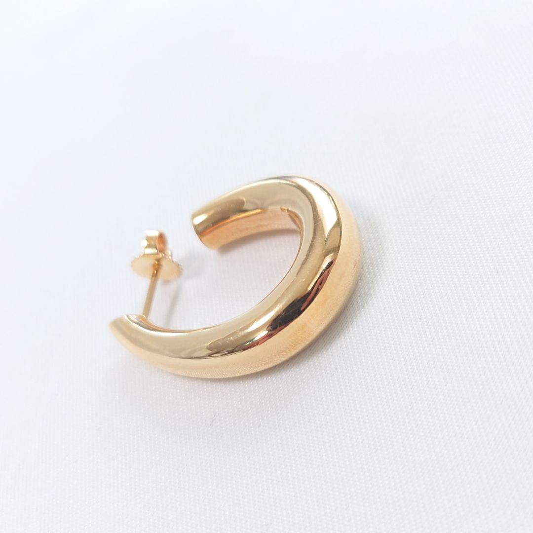 【希少】ティファニー K18 ヴィンテージ フープピアス 片耳用 4890