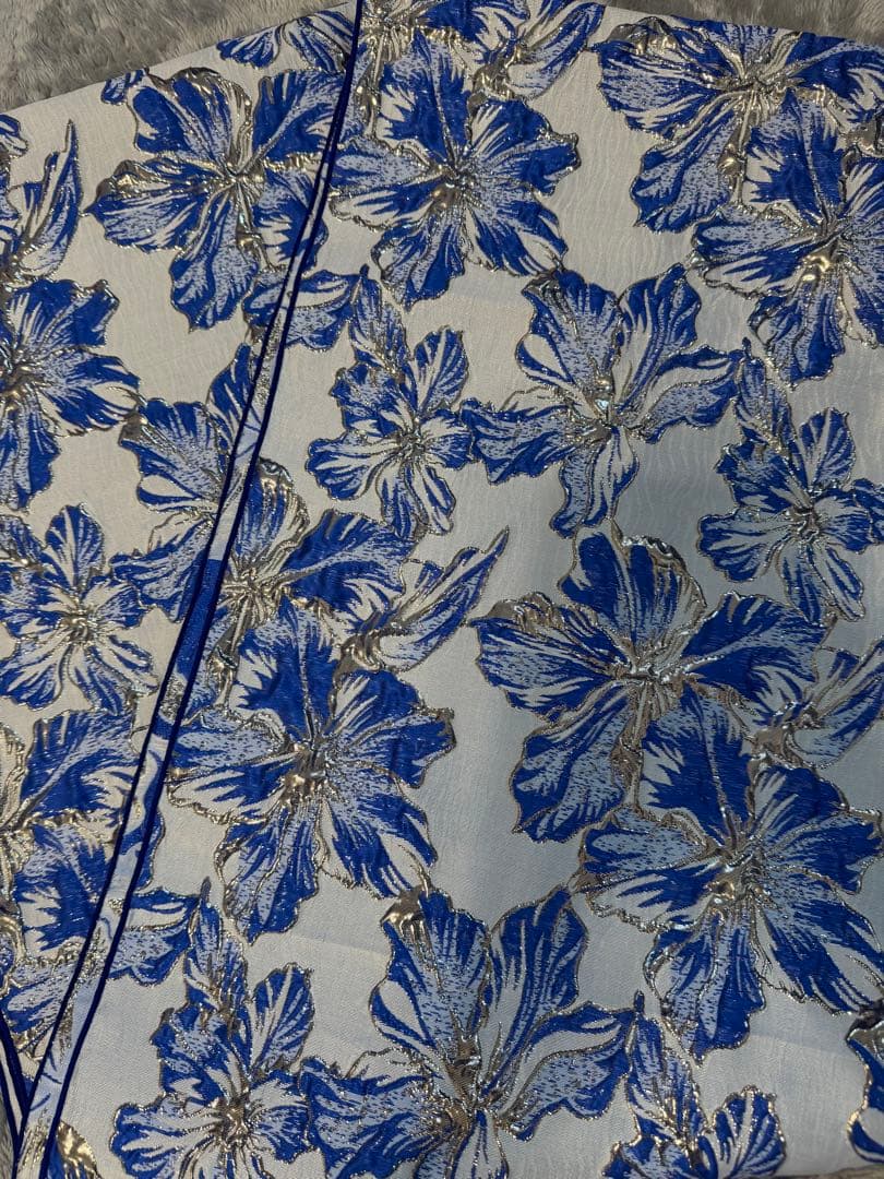 なの　大人兵児帯【ブルーコンパクタ】【夢想花】セット