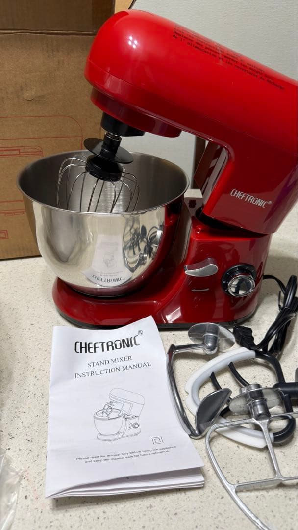 CHEFTRONIC スタンドミキサー 赤