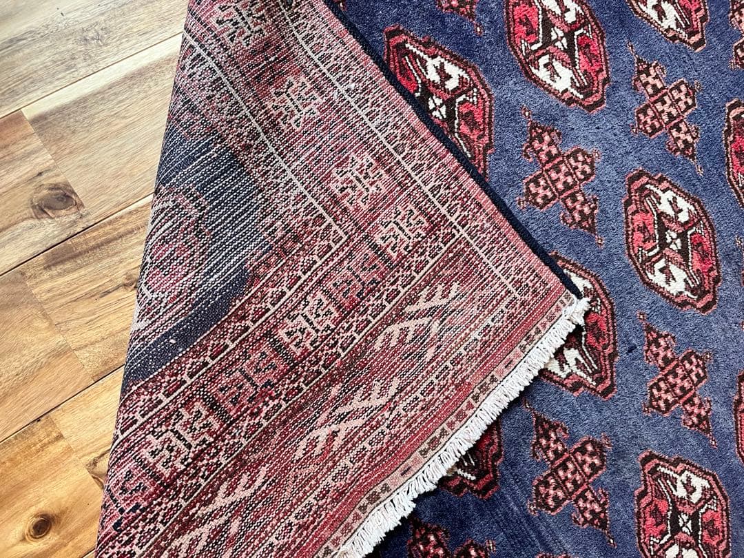 ペルシャ絨毯　バルーチ手織り　アンティーク 185✖️122 ウール