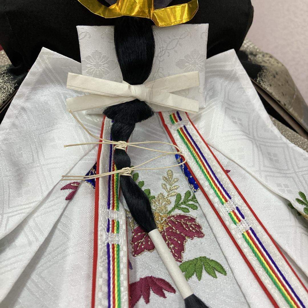 E14ひな人形　訳あり特価　お洒落な黒地の衣装 小十番親王のみ　親王飾り