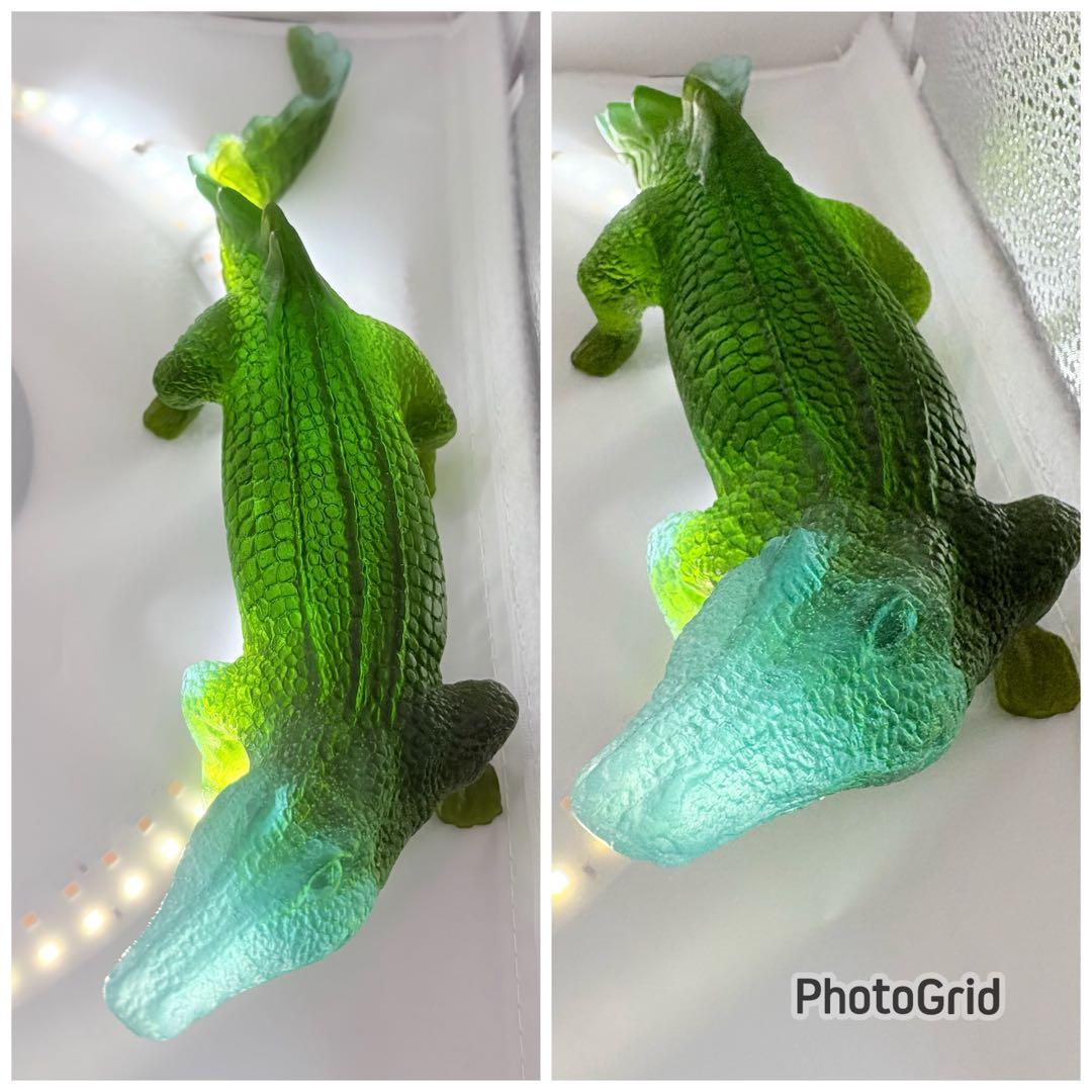 ワニ アリゲーター クリスタル 水晶 ドーム フランス ナンシー エミールガレ