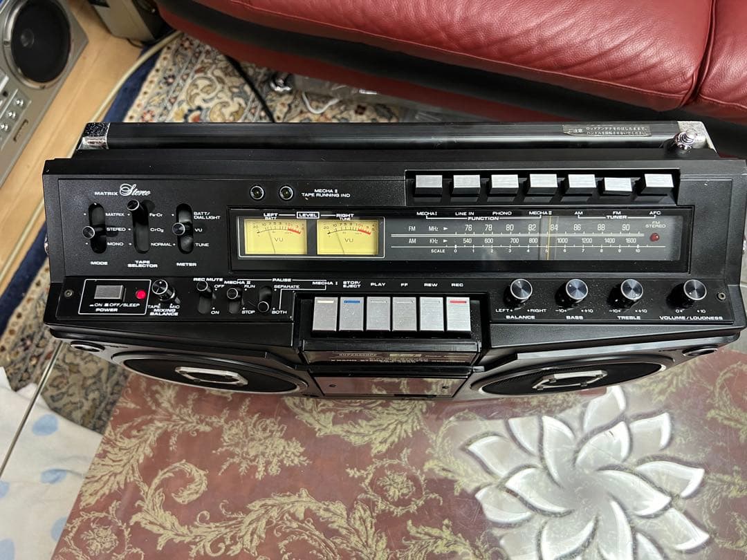 昭和レトロマランツ　ラジカセCRS-4800メンテナンス済み中古動作品美品