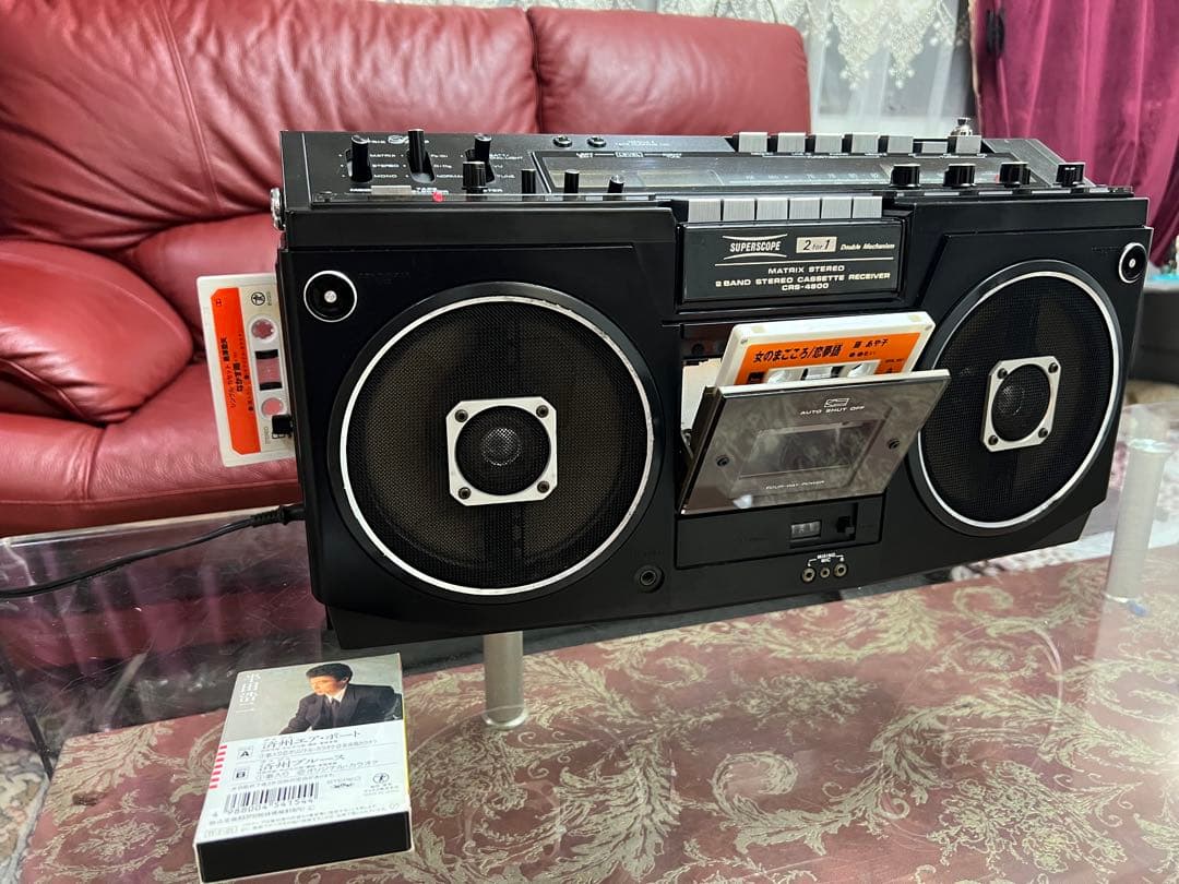 昭和レトロマランツ　ラジカセCRS-4800メンテナンス済み中古動作品美品