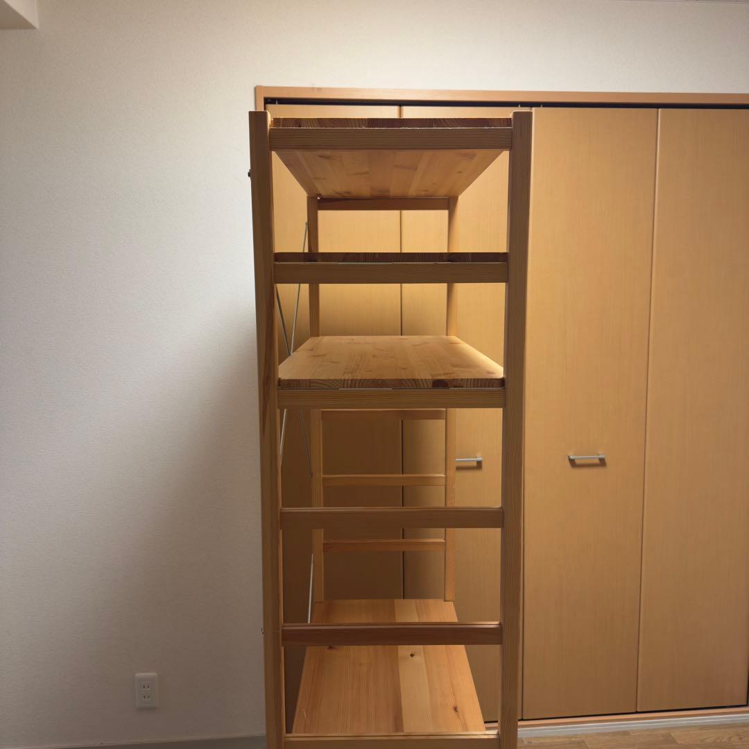 無印良品パイン材ユニットシェルフ大