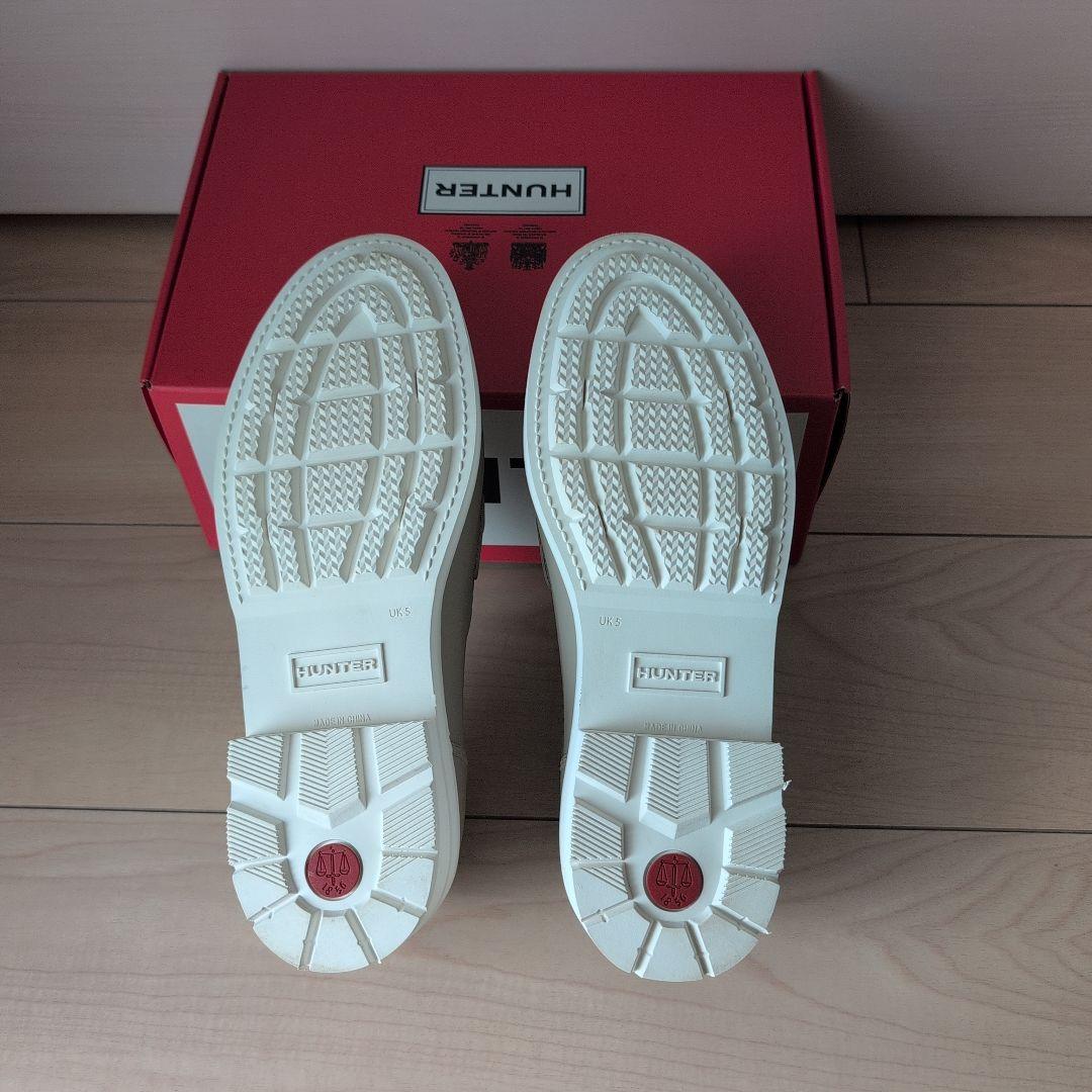 新品　HUNTER 　ハンター リファインドステッチペニーローファー