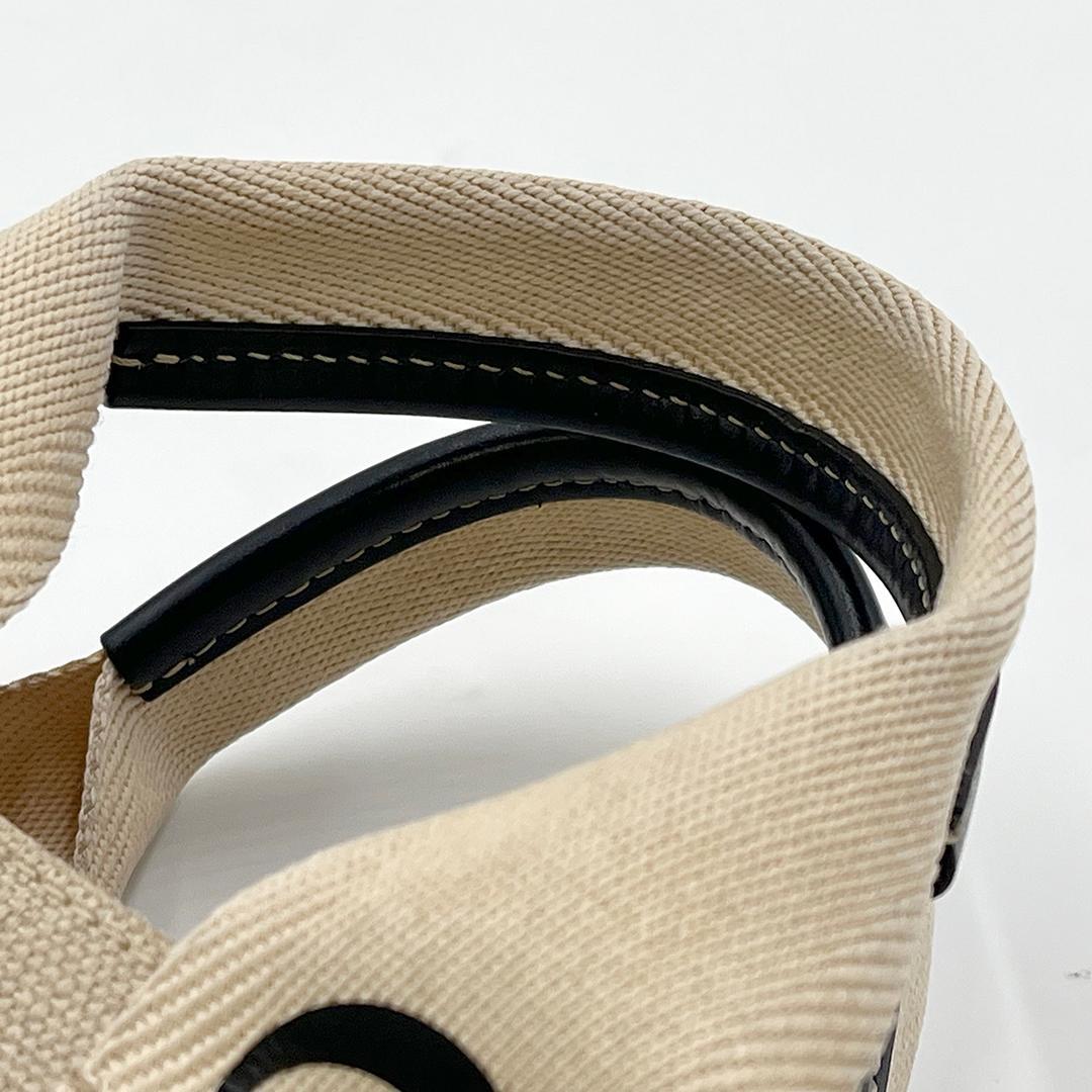 Chloe クロエ ウッディ スモール トートバッグ 2way キャンバス