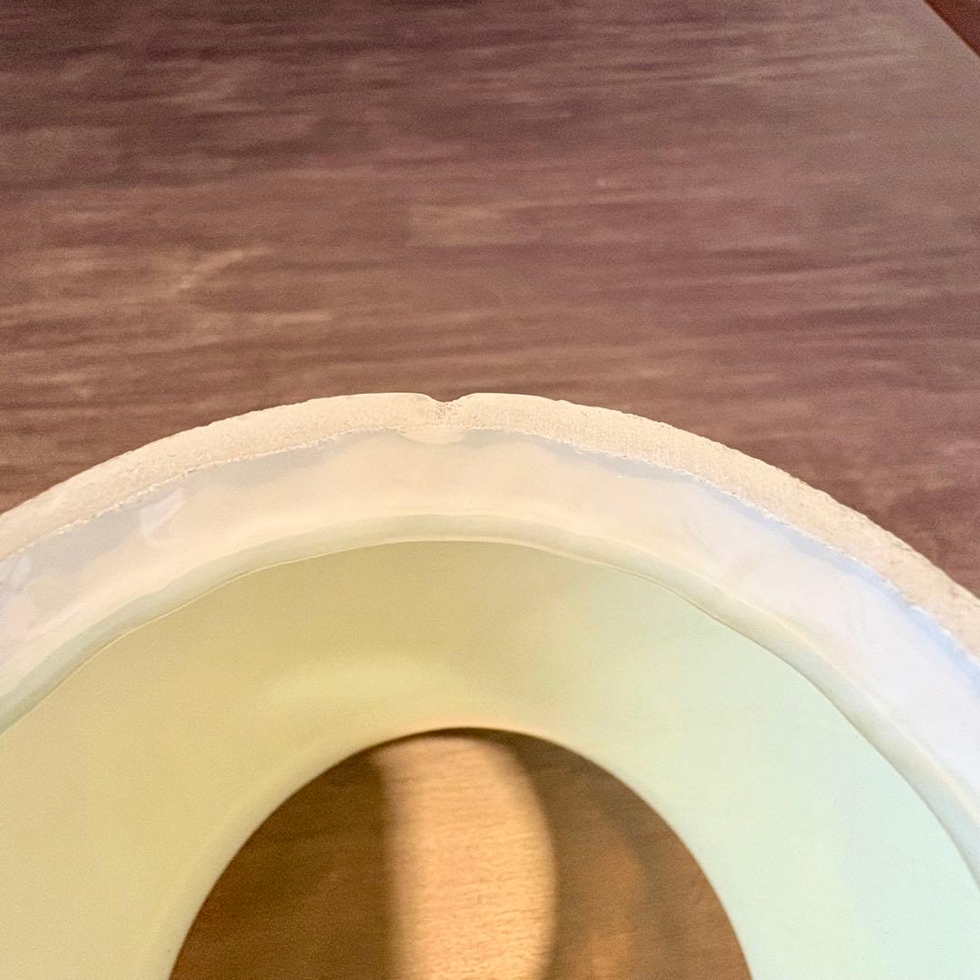 ヴァセリン　シェード　フランスアンティーク　ウランガラスシェード　 L