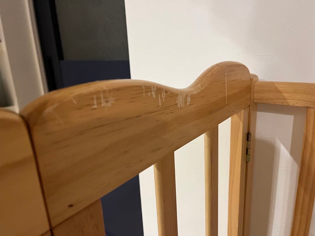 【説明書・部品揃ってます】大和屋　折りたたみベビーベッドFL