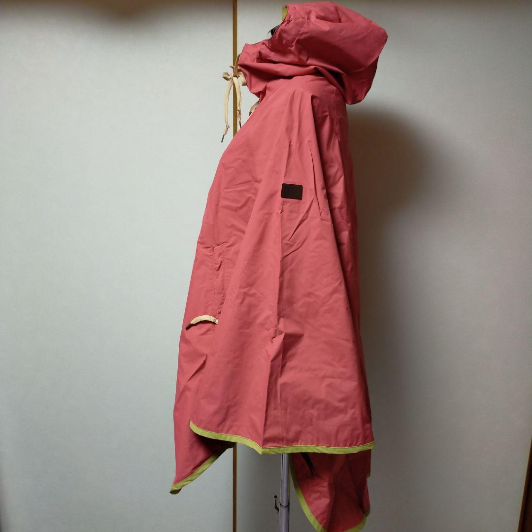 AIGLE エーグル レインポンチョ フード付 レインコート 雨具 ピンク系