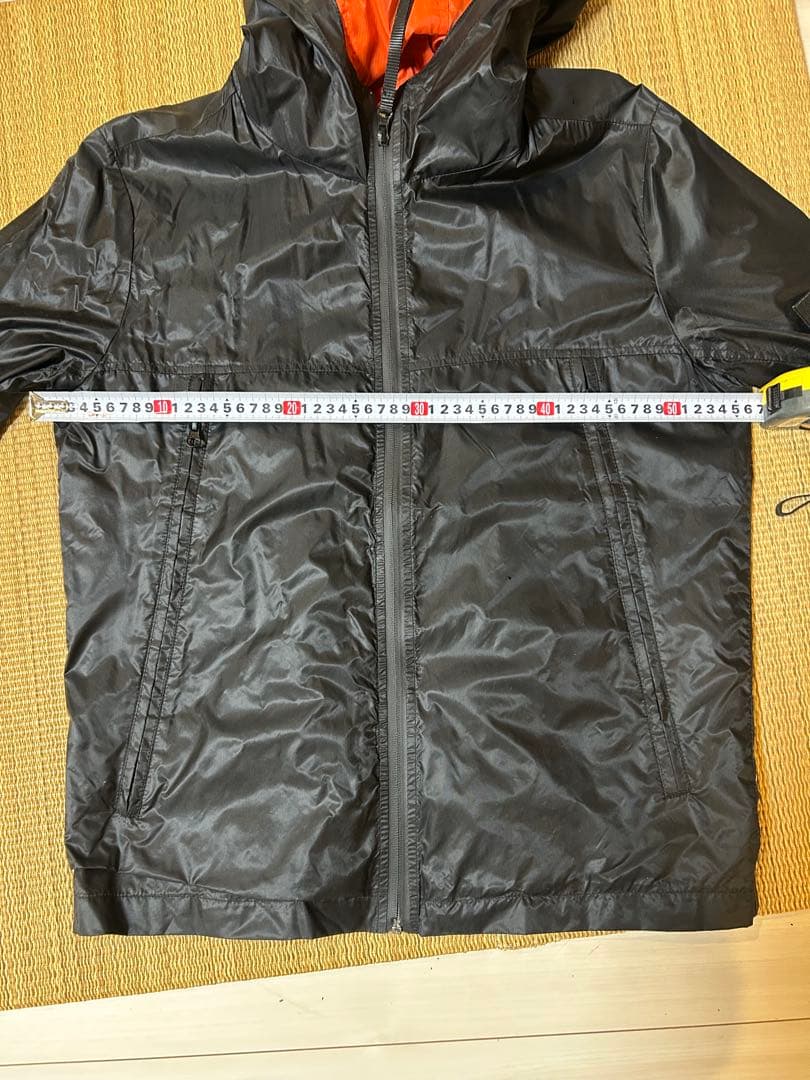 Stone  ナイロンジャケット ブラック/オレンジ