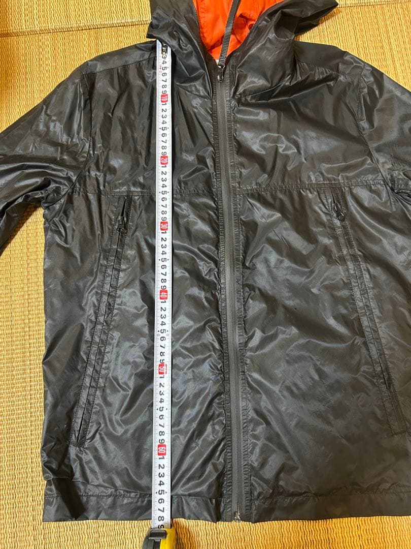 Stone  ナイロンジャケット ブラック/オレンジ