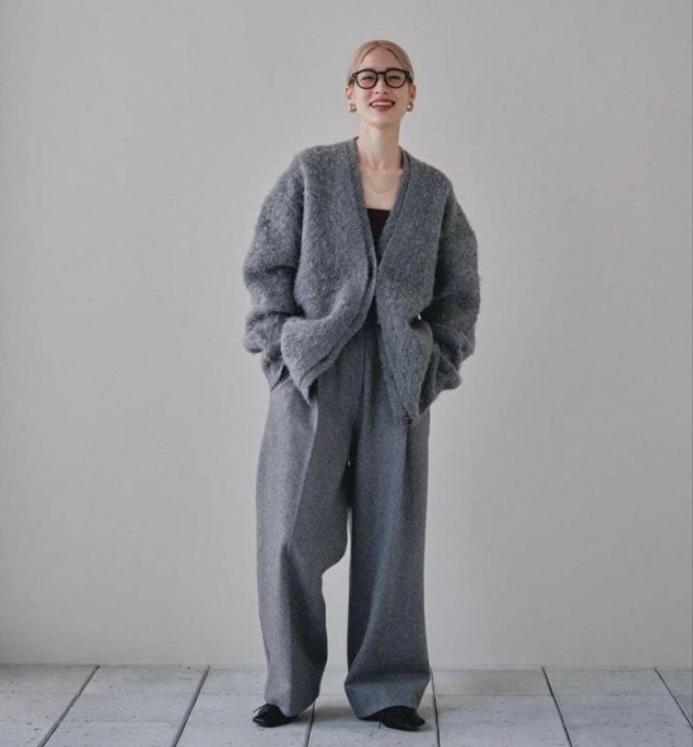 TODAYFUL ブラッシュドVネックカーディガン