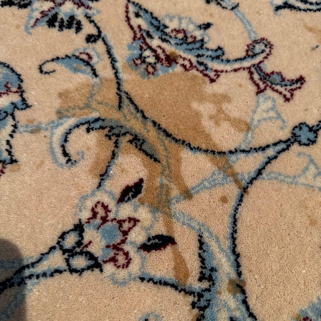 イラン製ウールラグ 200x250 cm ベージュ