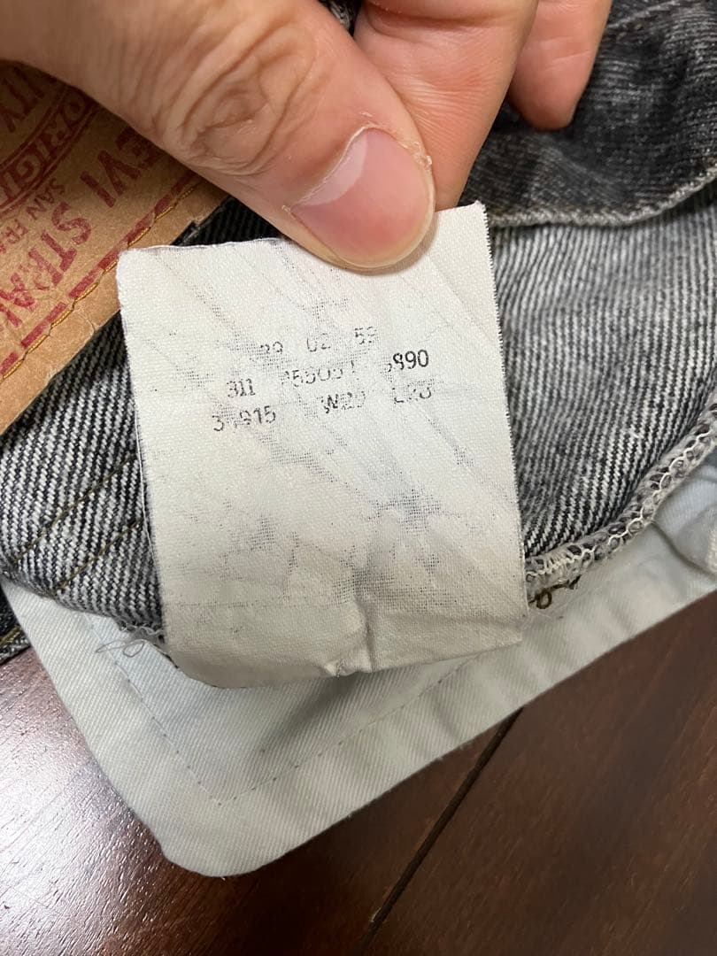 M*a様 90's UK Levi's 532 先染め ブラック size:29