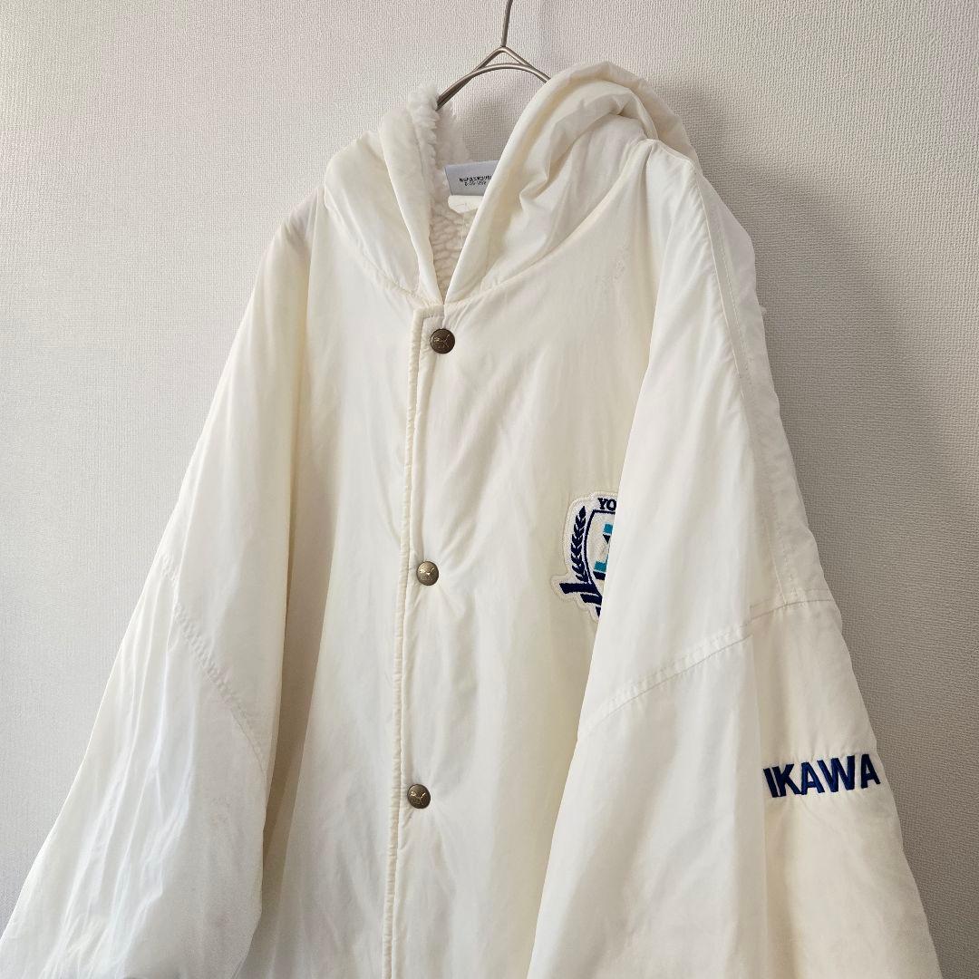 puma プーマ　横浜フリューゲルス ベンチコート 白 Ｌ ヴィンテージ　ロング
