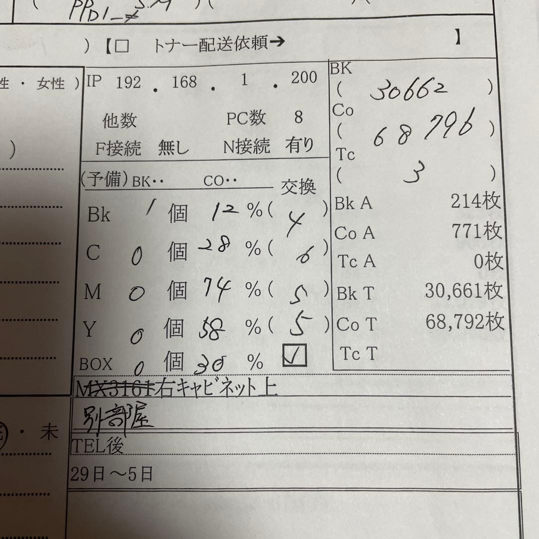 田沼　SHARP MX3640FN