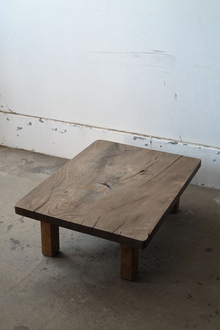 アンティーク 古家具 古道具 無垢材 座卓 ローテーブル 展示台 花台 欅