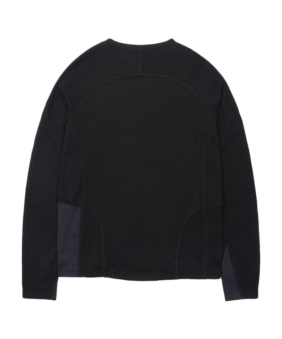 SAN SAN GEAR RIBBED LONG SLEEVES BLACK 黒