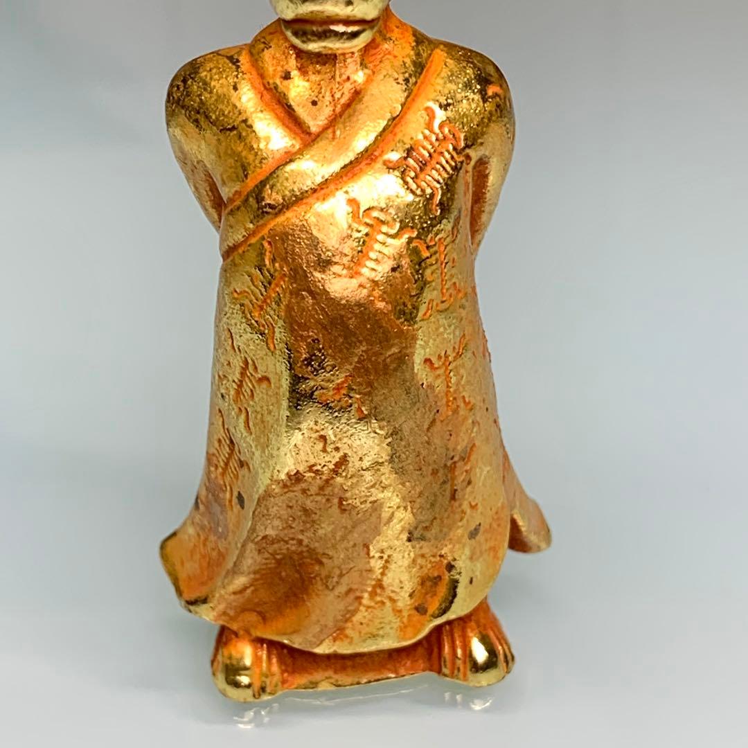 古美術　美品　牛神　金牛 文房具　文鎮　金メッキ鎮座 金身付体 インテリア