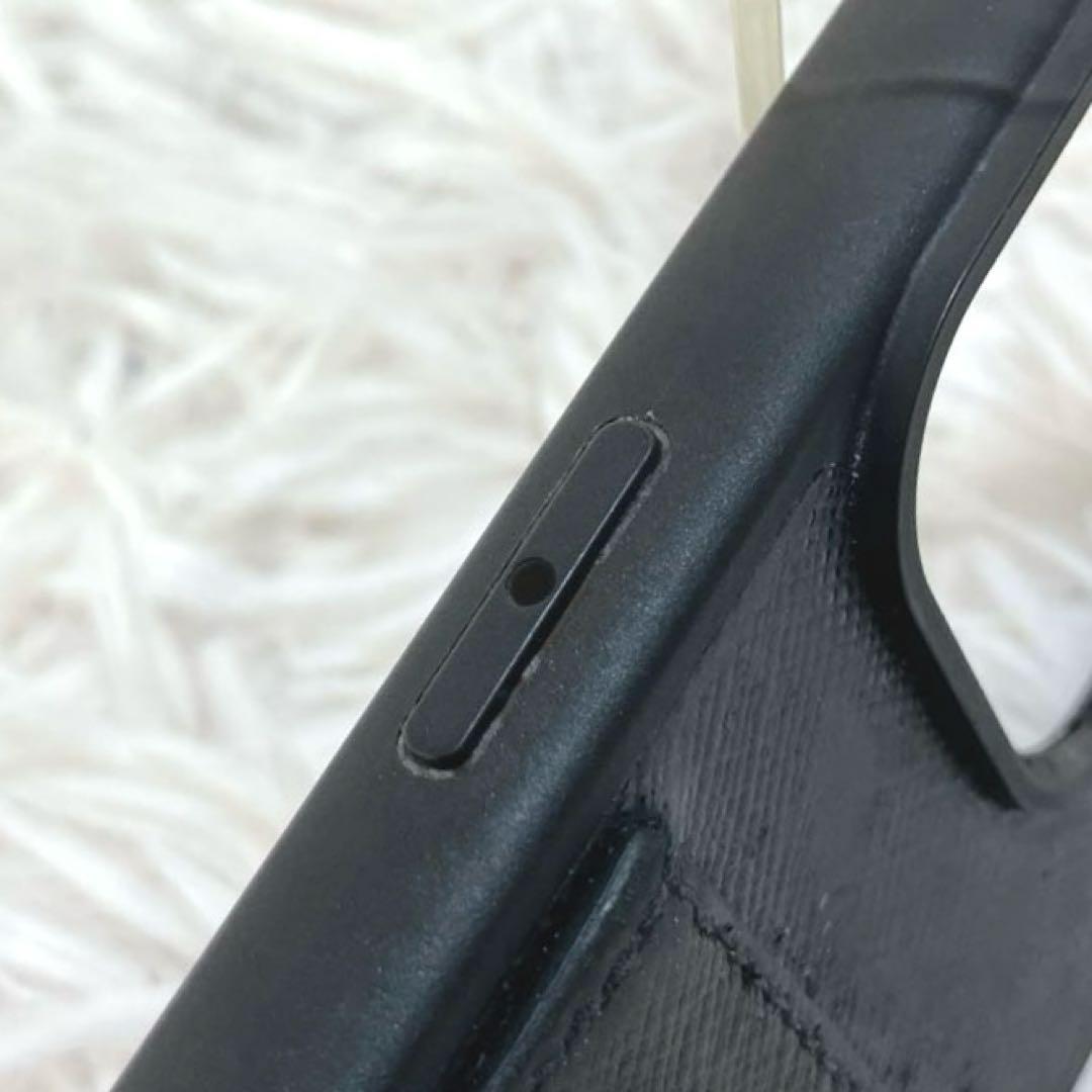 ✨プラダ iPhoneケース 14Pro プロ 三角ロゴ サフィアーノ レザー黒