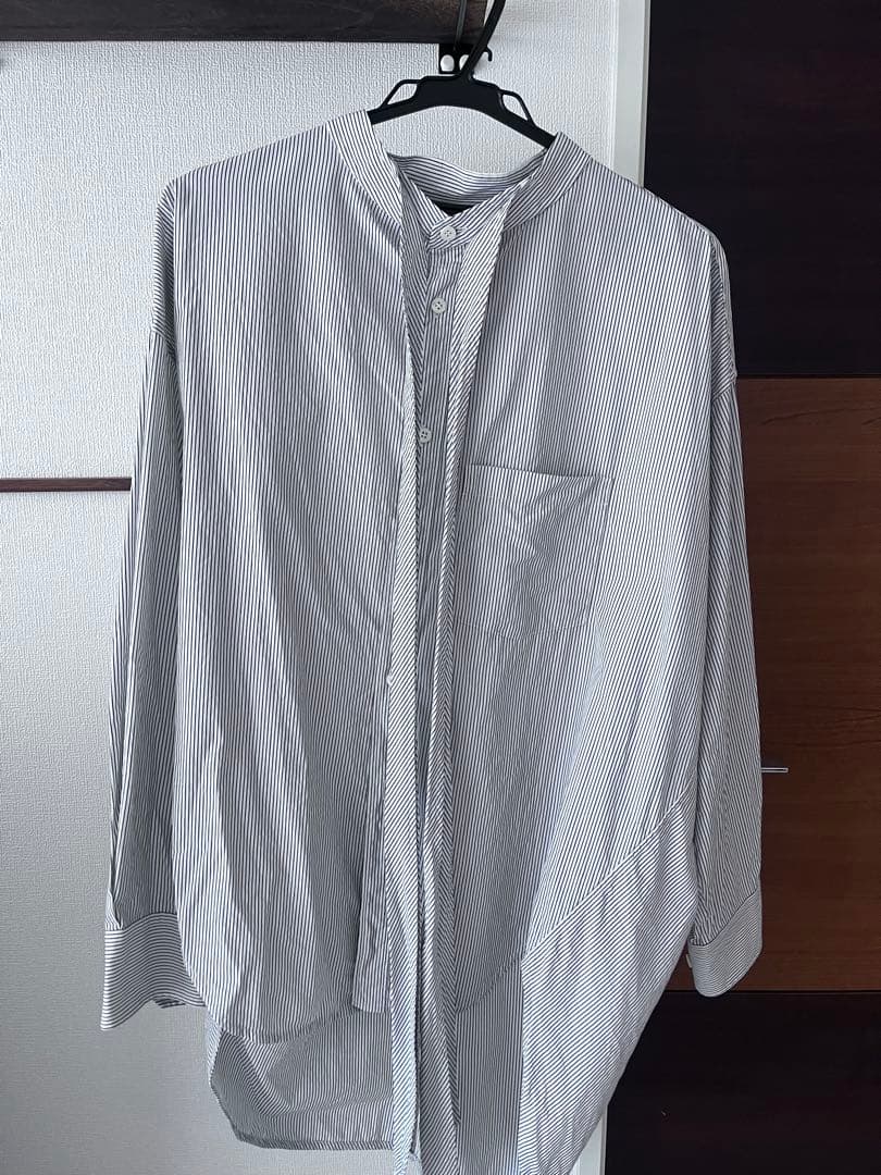 ⭐️美品BALENCIAGAバレンシアガ リボンシャツ 背ロゴ ストライプ34