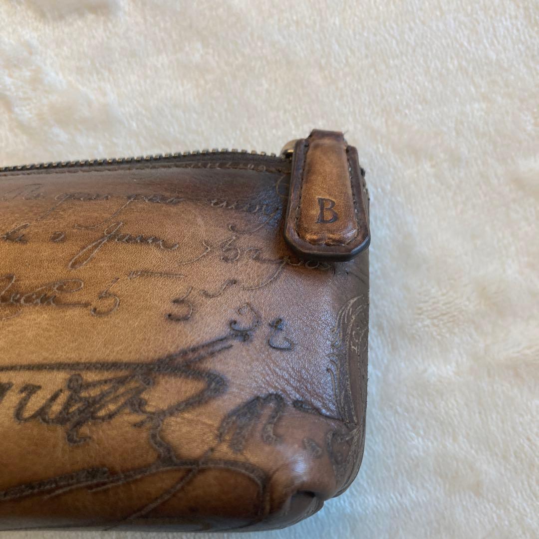 BERLUTI イタリア製 手書き風レザーペンケース