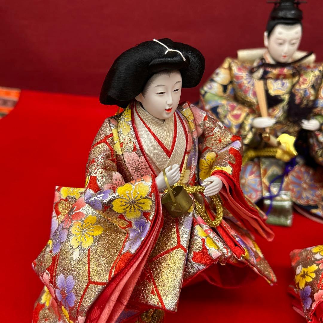 【182】雛人形 ５人飾り＊倉庫整理品＊