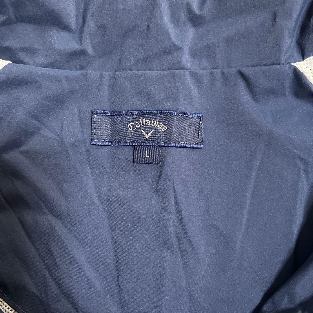 Callaway レインウェア Lサイズ ネイビー　キャロウェイキャップ付き