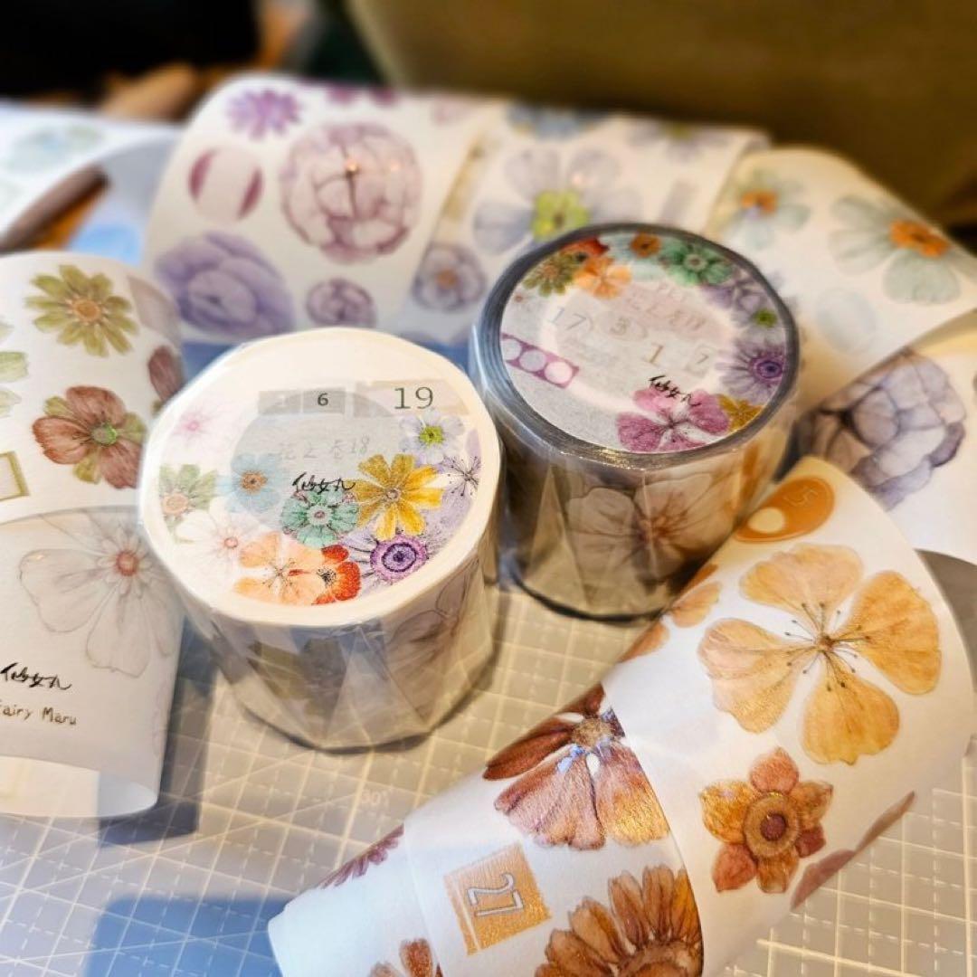 仙女丸《花之巻18》海外マスキングテープ　マステ 【2001】