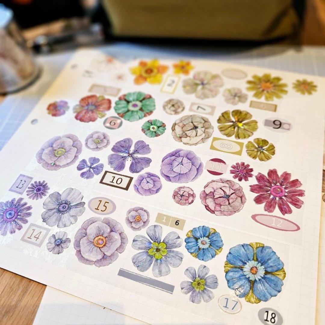 仙女丸《花之巻18》海外マスキングテープ　マステ 【2001】