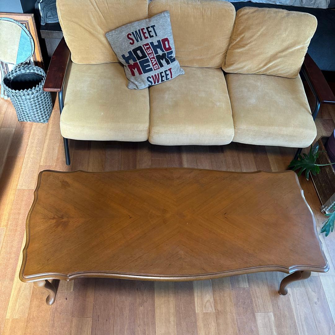 マルニ木工　木製センターテーブル アンティーク