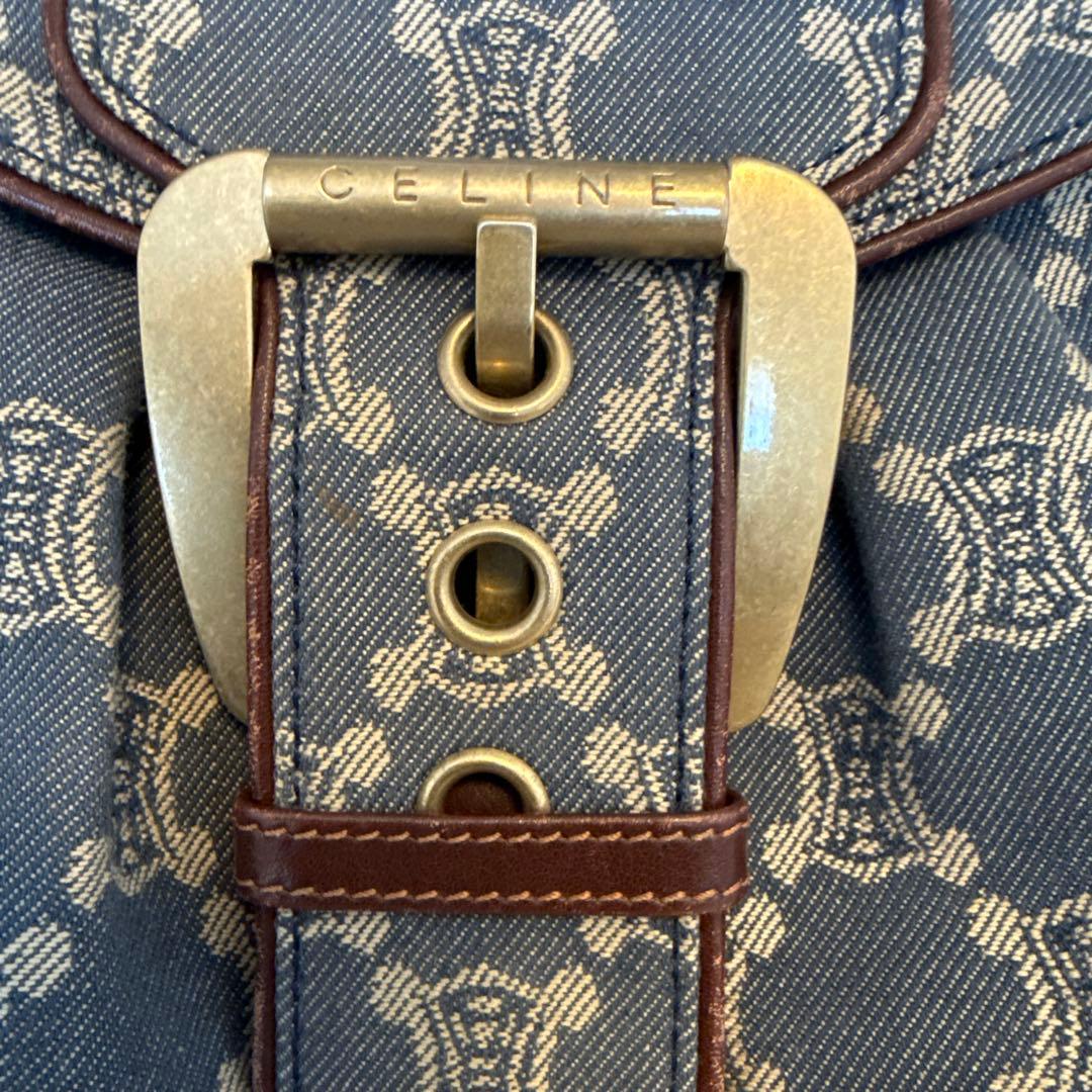 セリーヌ　デニムパリマカダムワンショルダーバッグ