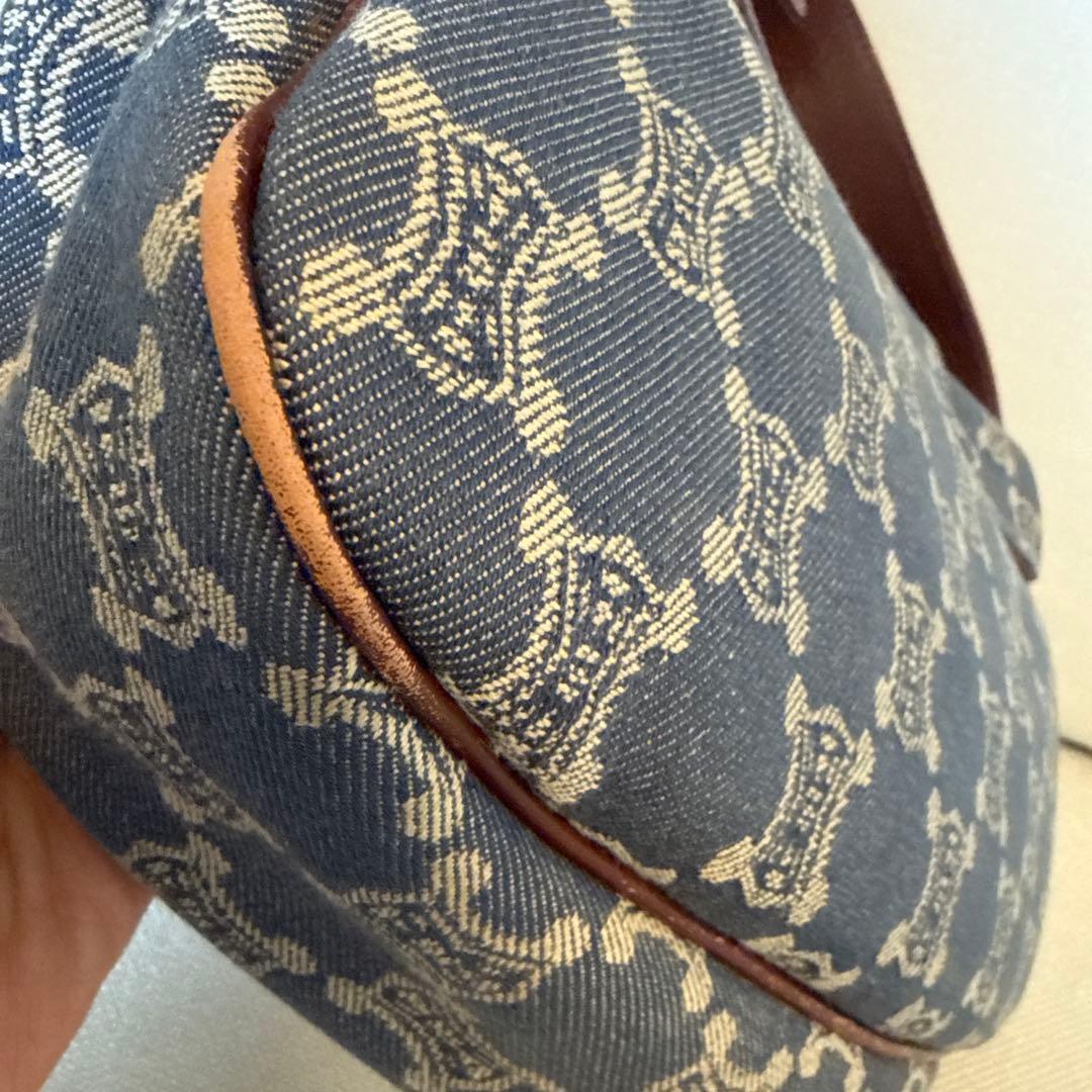 セリーヌ　デニムパリマカダムワンショルダーバッグ