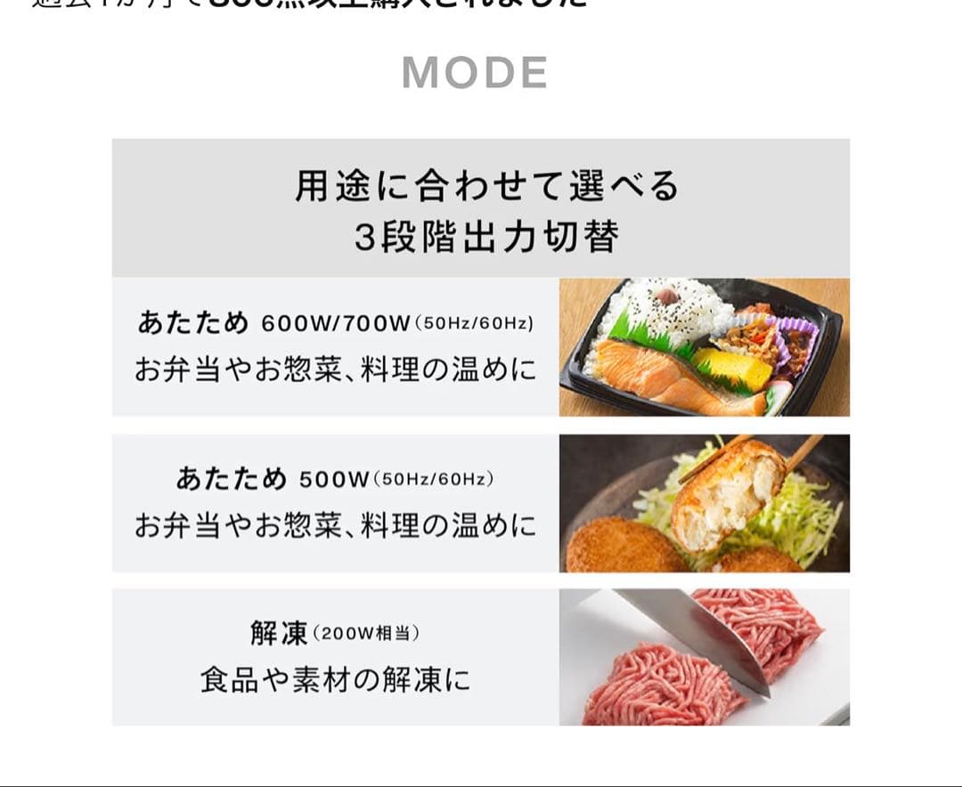 TWINBIRD(ツインバード) 電子レンジ 単機能 700W DR-E273B