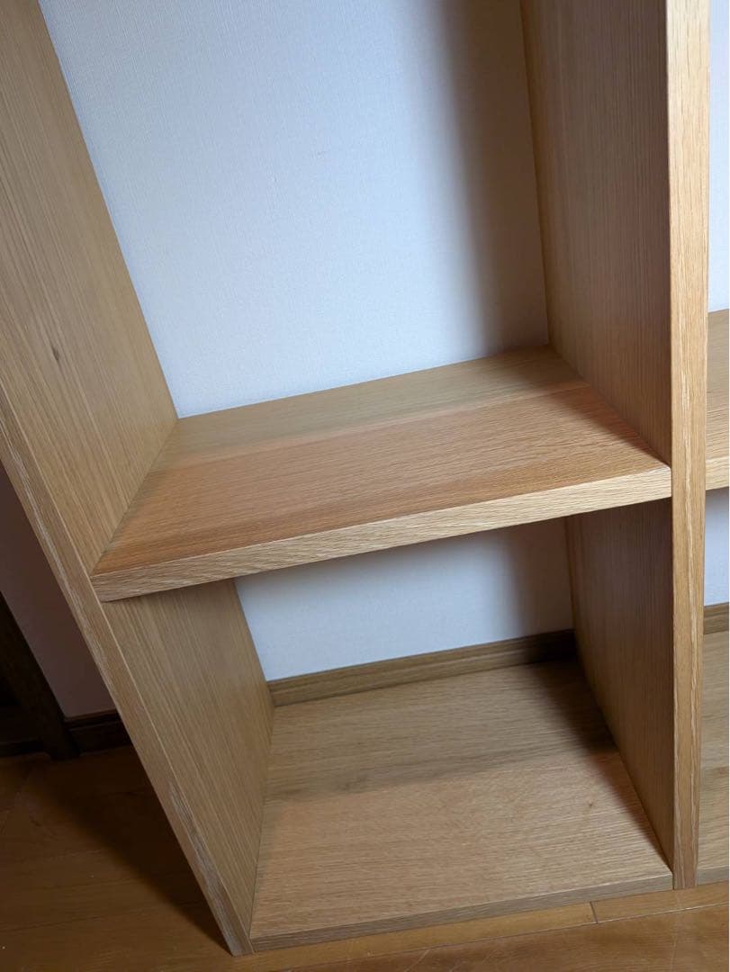 ■送料込■無印良品 スタッキングシェルフ 3×2 木製家具棚MUJI収納オーク材