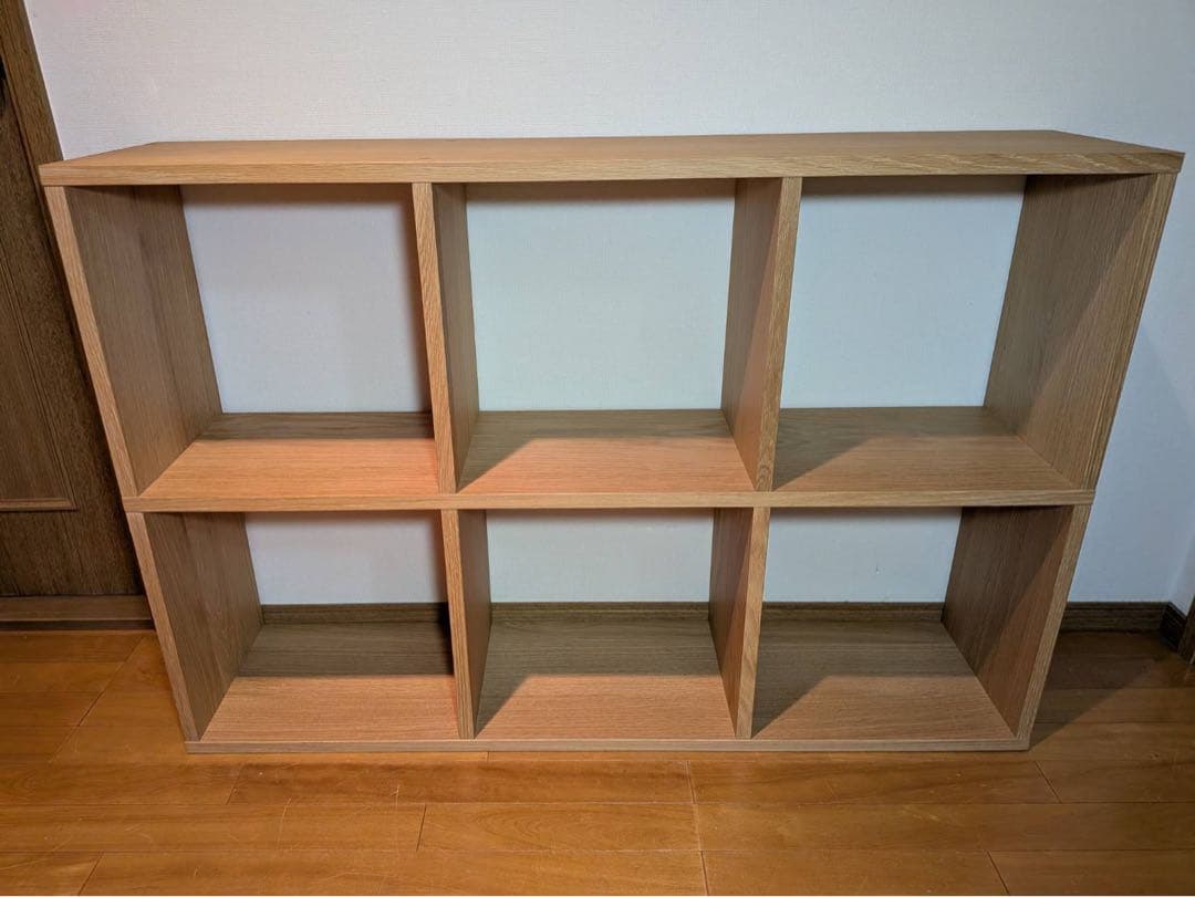 ■送料込■無印良品 スタッキングシェルフ 3×2 木製家具棚MUJI収納オーク材