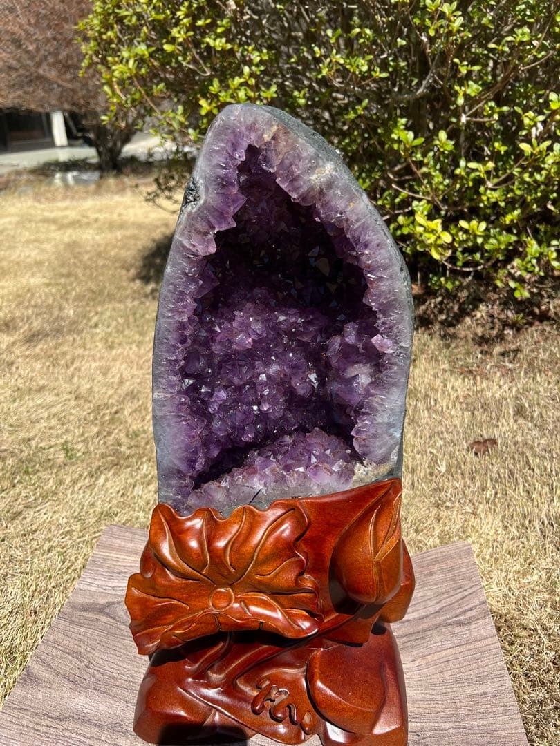 高品質アメジストドーム パワーストーン 紫水晶 天然石 置き物