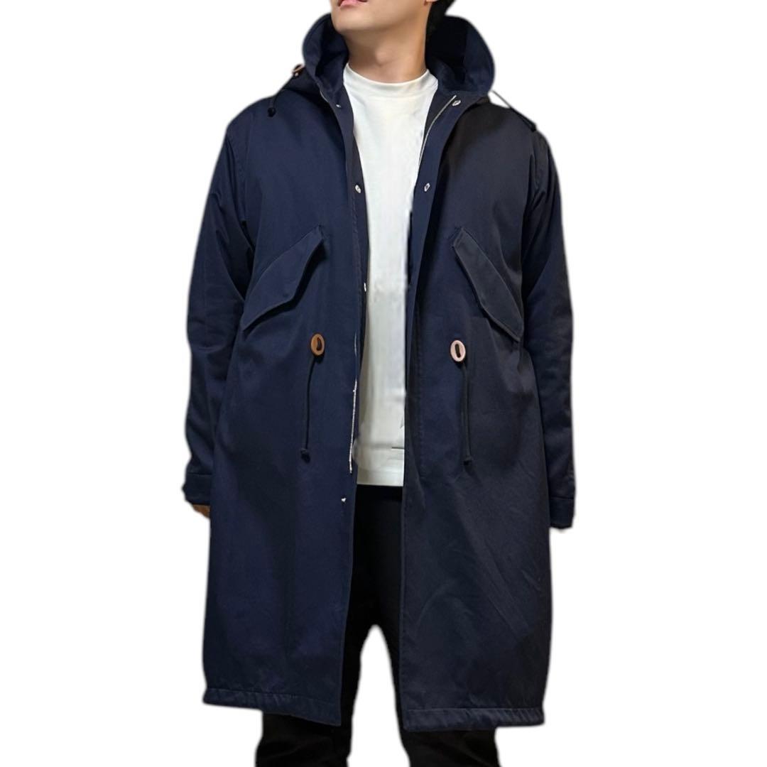 未使用❤️ロエベ アナグラム モッズコート ライナー付き フーデットロングパーカー