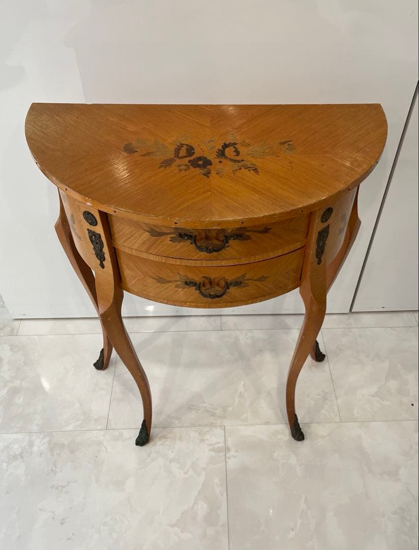 イタリア製 象嵌細工 コンソールチェスト サイドチェスト　サイドテーブル