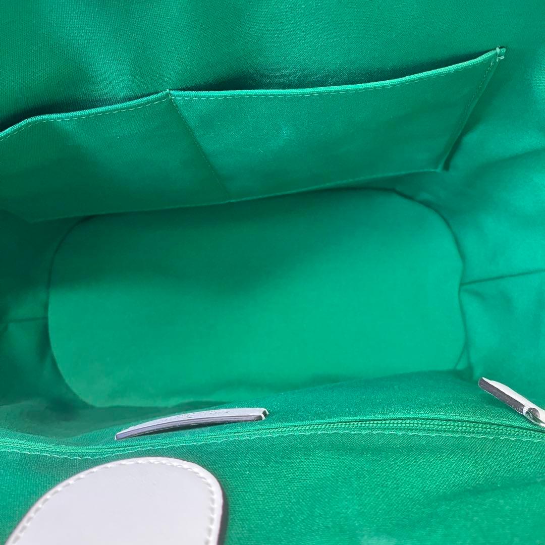 未使用 kate spade ケイトスペード かごバッグ ストロー フラワー