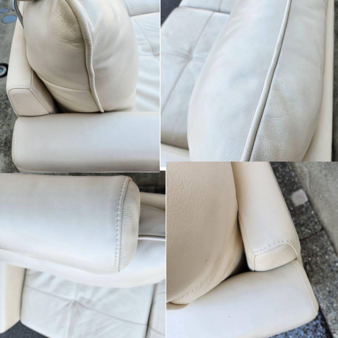 KEYUKA ケユカ アラモード　本革　2人掛けソファ　北欧　ホワイト