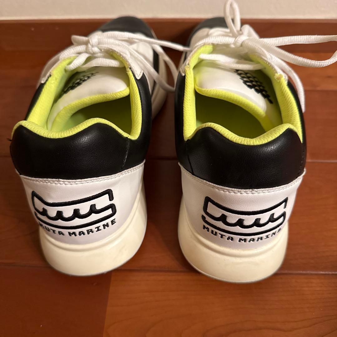 Y*a様 MUTA MARINE スニーカー ホワイト/ブラック/ライム　ゴルフ