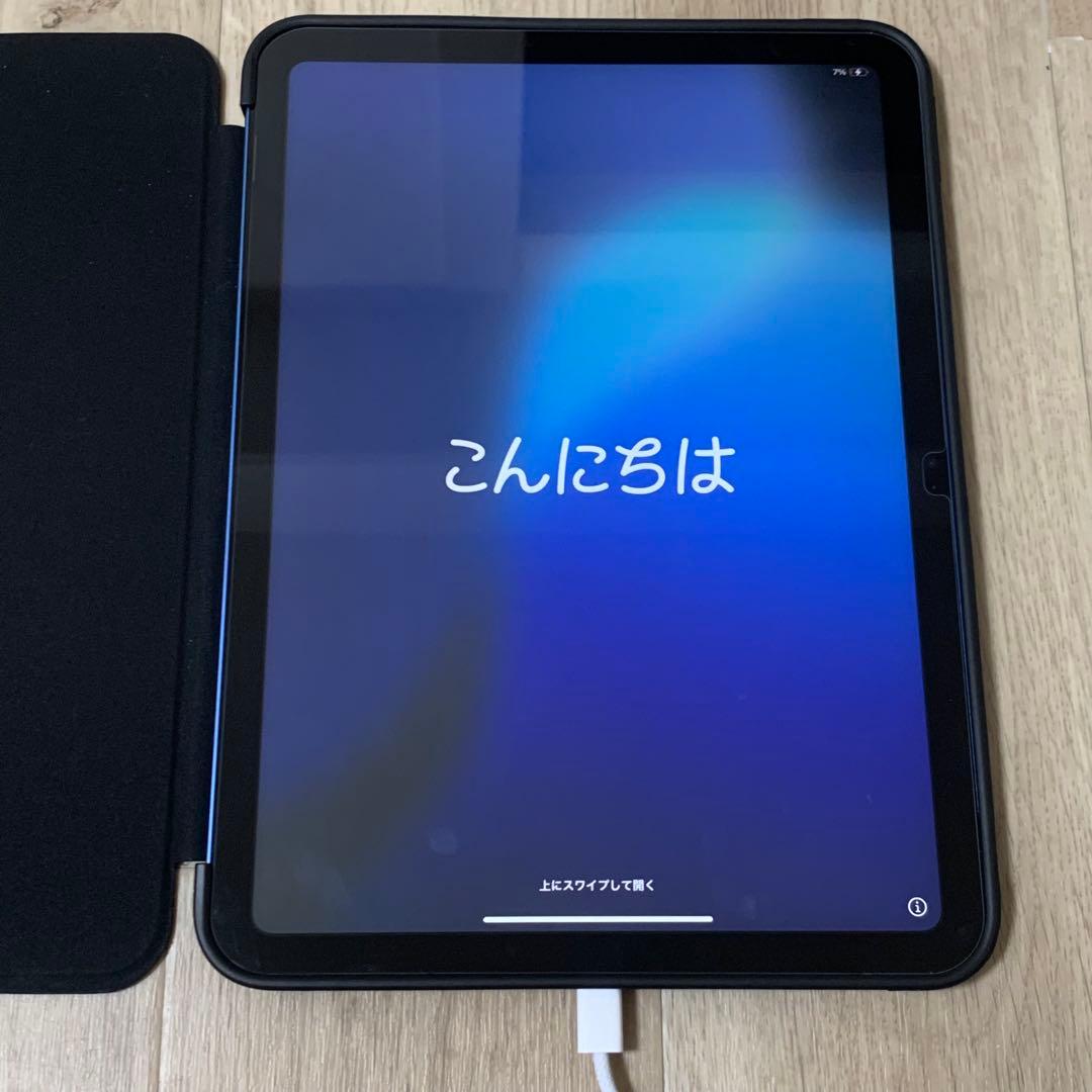 iPad A16 128GB (第11世代) Wi-Fi 本体 ブルー カバー付